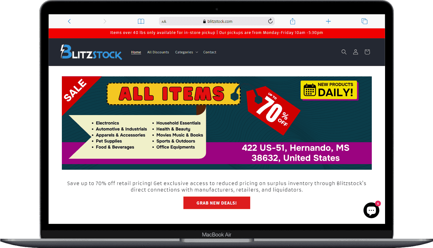 Blitztock Website